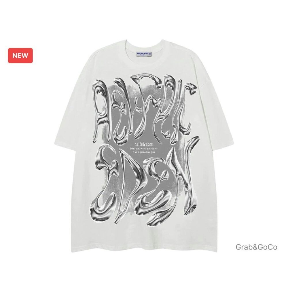 Oversized Graphic Tee Y2K Vintage Streetwear Unisex Summer T-Shirt
